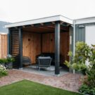 Aanleg tuin met tuinhuis te Weesp
