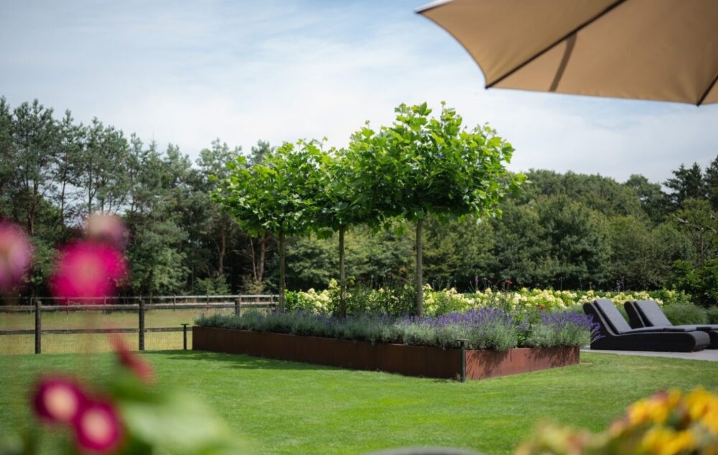 Aanleg luxueuze tuin in Lunteren